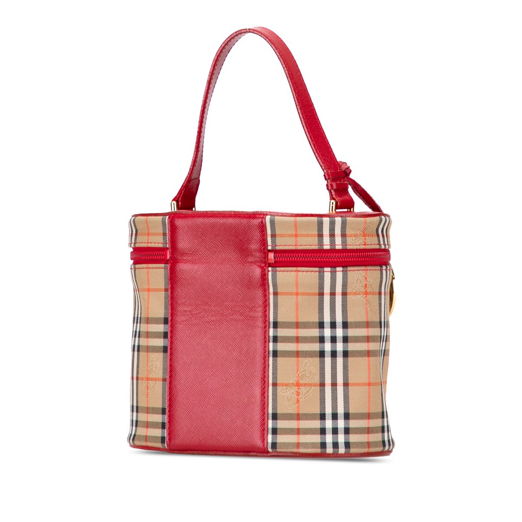Burberry Haymarket Check Canvas Vanity Bag - 2