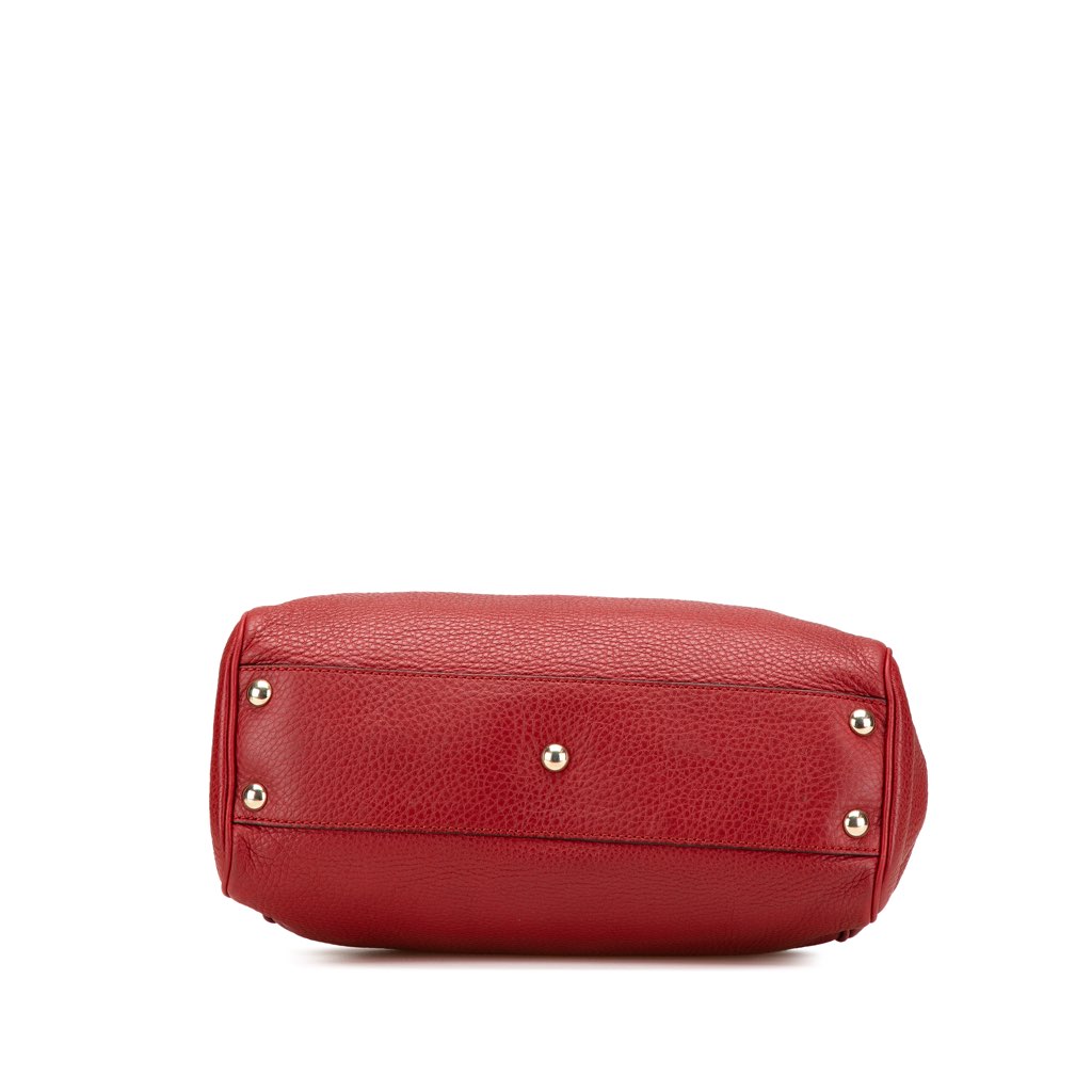 Gucci Small Calfskin Bamboo Shopper Satchel - Image 6