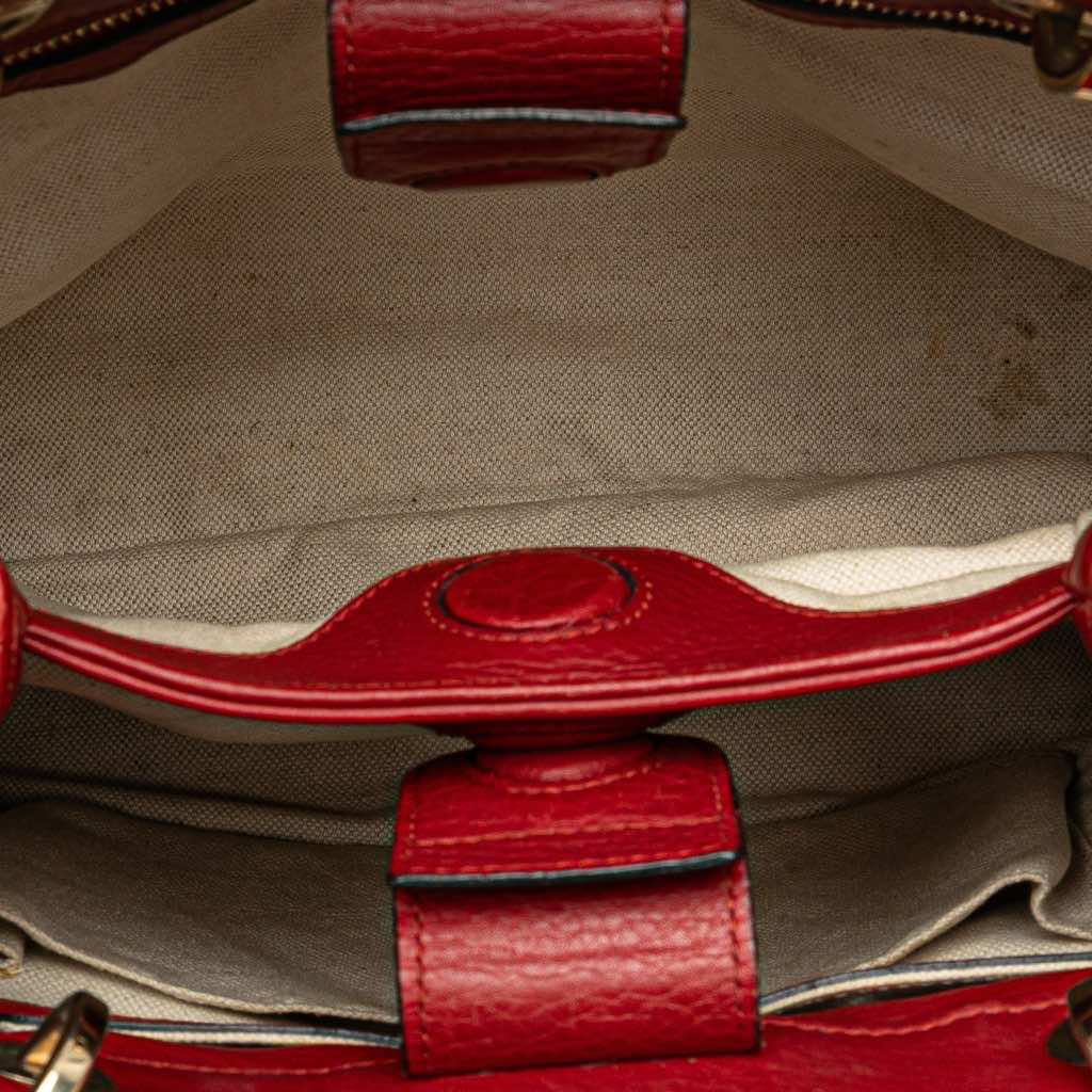 Gucci Small Calfskin Bamboo Shopper Satchel - Side view