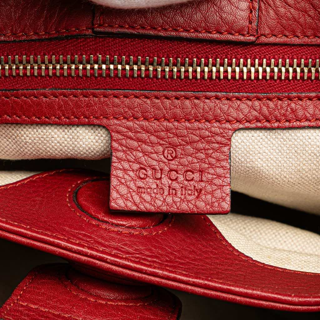 Gucci Small Calfskin Bamboo Shopper Satchel - Detail 1