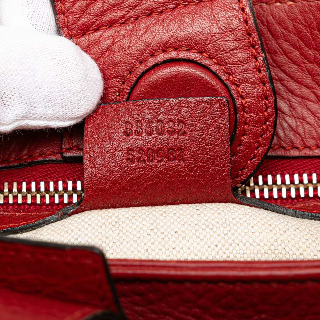 Gucci Small Calfskin Bamboo Shopper Satchel - Detail 2