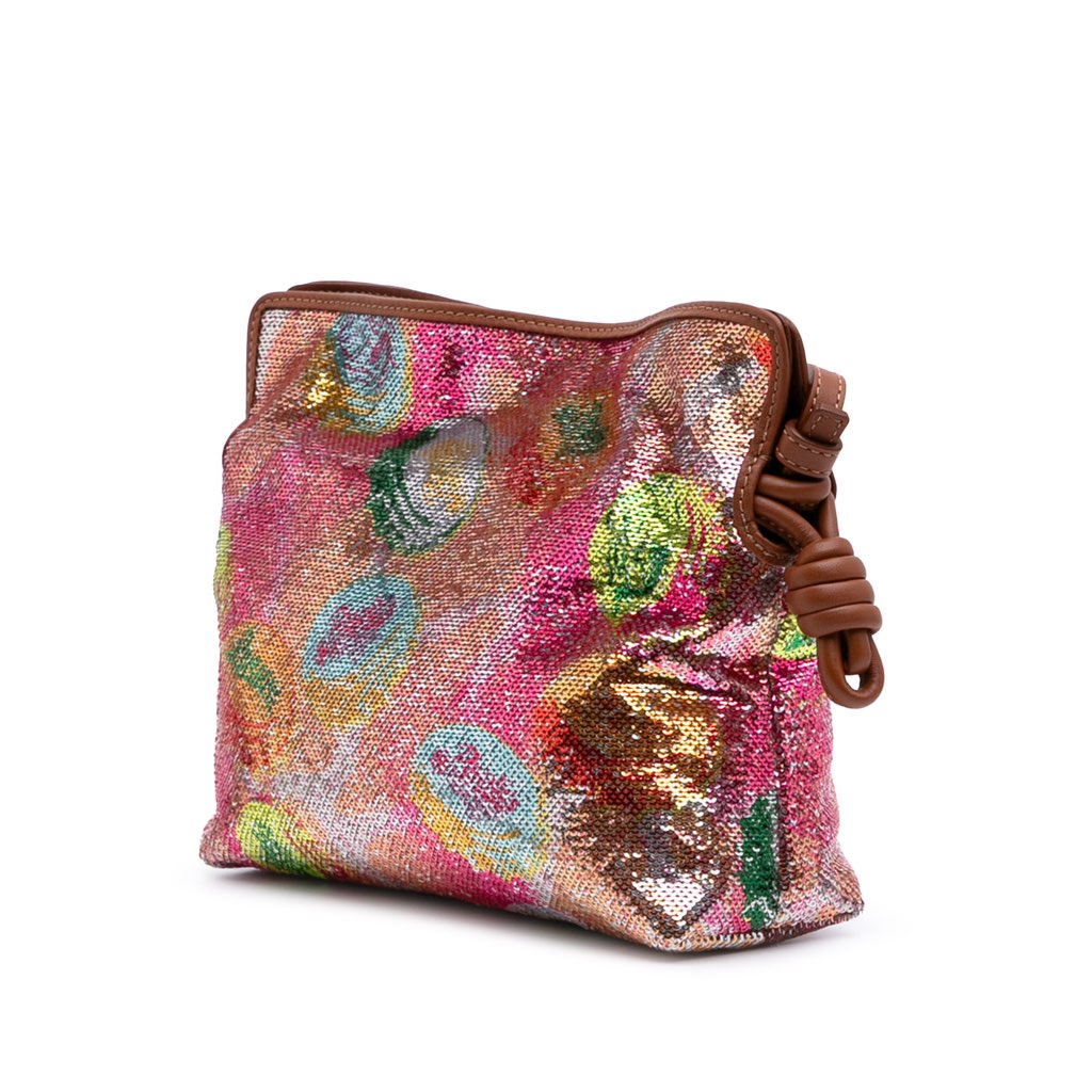 Loewe Paulas Ibiza Mini Sequined Leather Flamenco Knot Crossbody - 2