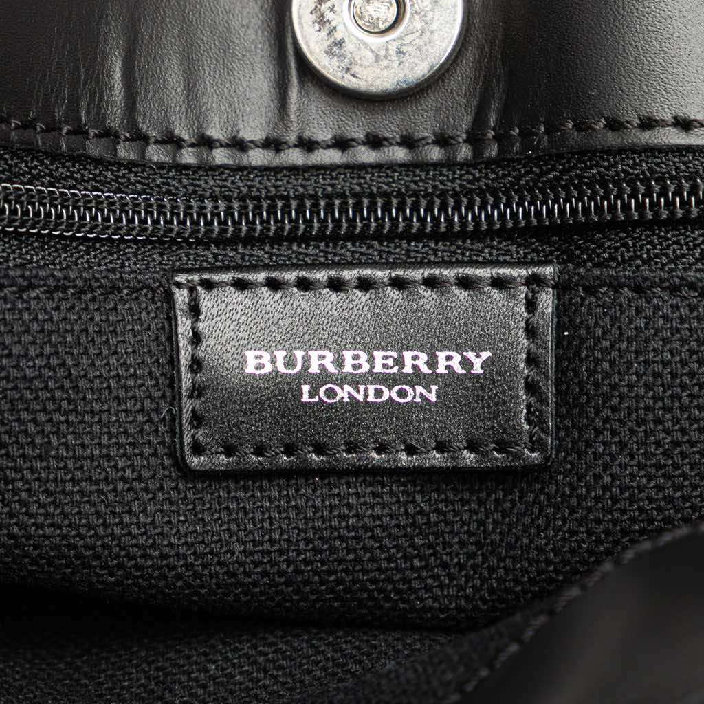 Burberry House Check Canvas Handbag - 5