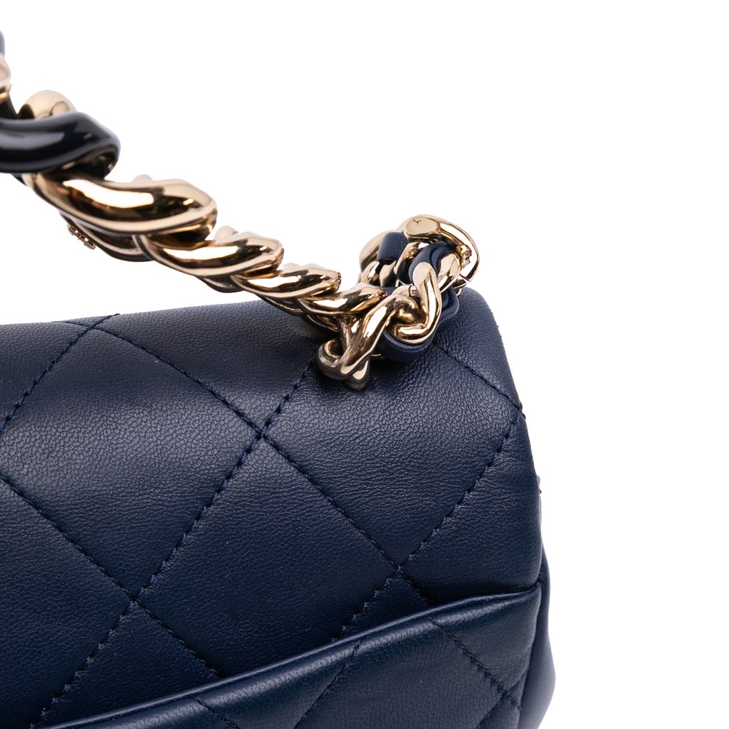 Chanel Small Lambskin Elegant Chain Single Flap - Image 13