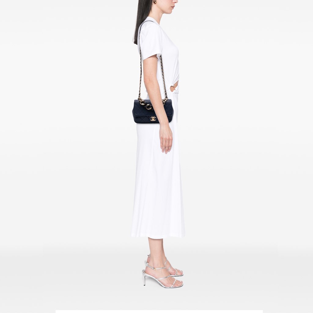 Chanel Small Lambskin Elegant Chain Single Flap - Image 16