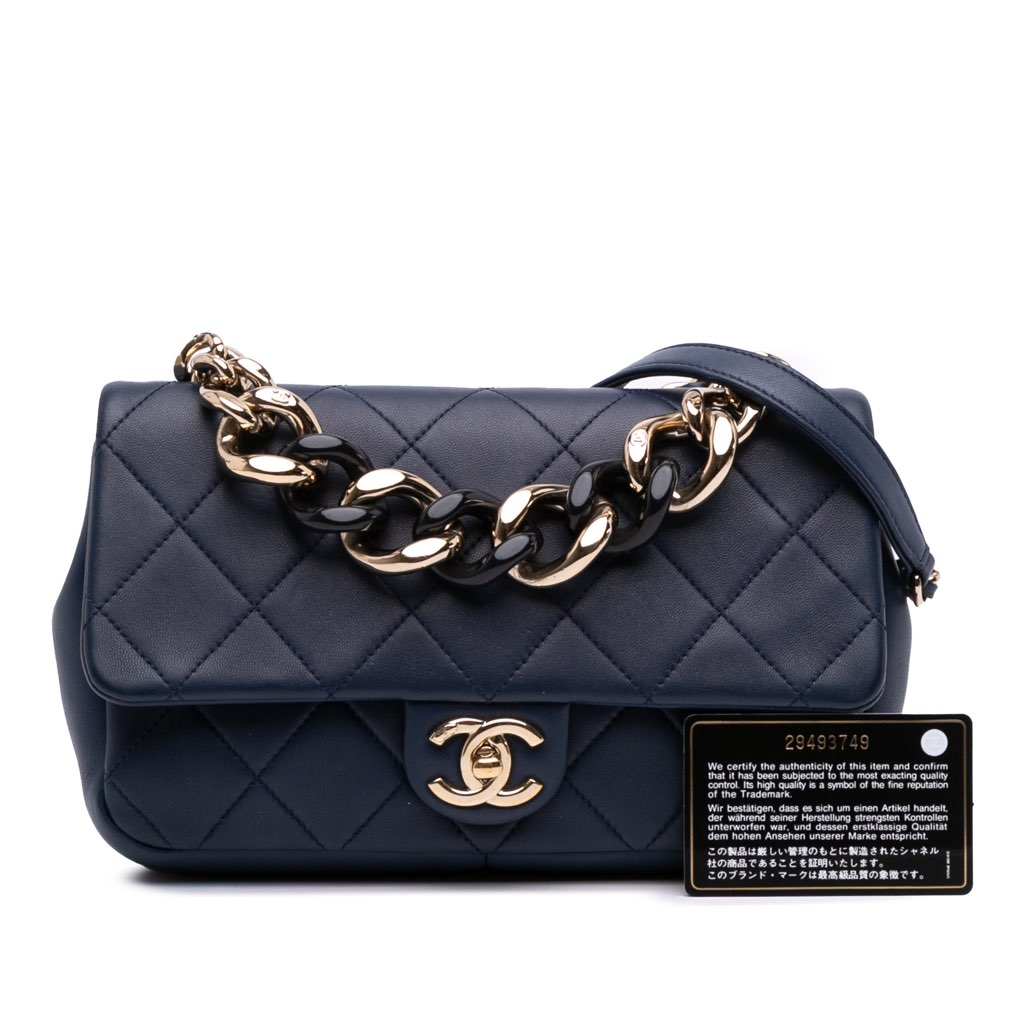 Chanel Small Lambskin Elegant Chain Single Flap - Image 17