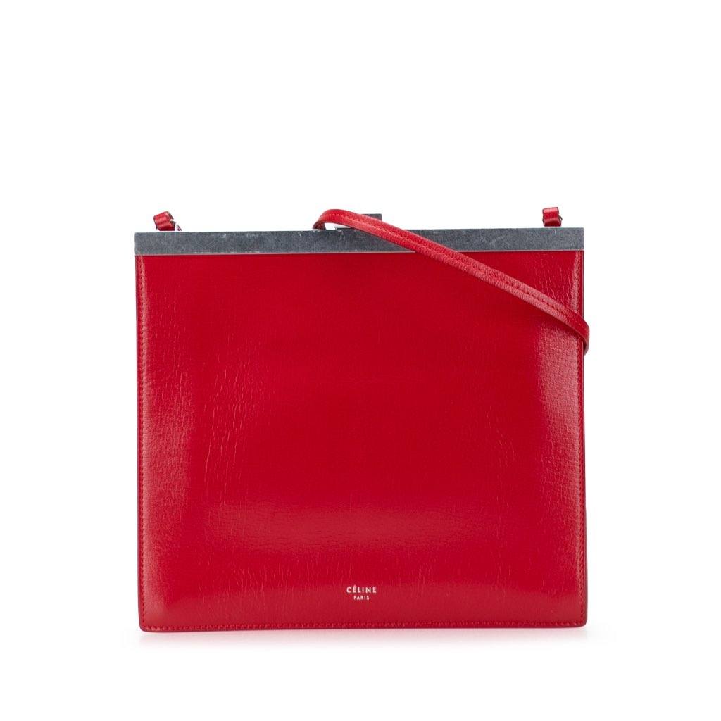 Celine Mini Leather Clasp Crossbody