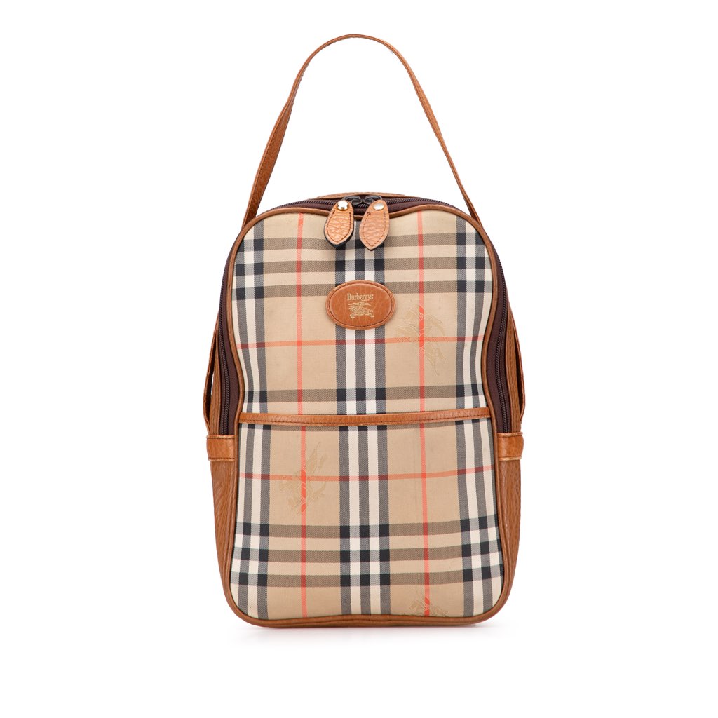 Burberry Haymarket Check Canvas Handbag