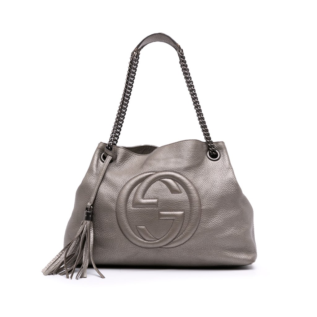 Gucci Medium Leather Soho Chain Tote
