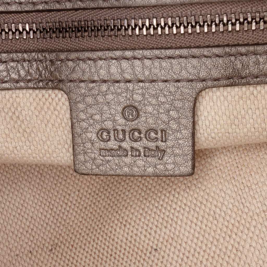 Gucci Medium Leather Soho Chain Tote - Side view