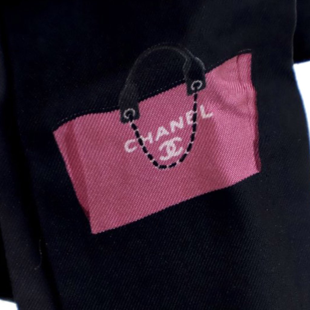 Chanel CC Logo Camellia and Dog Silk Bandeau Scarf - 5