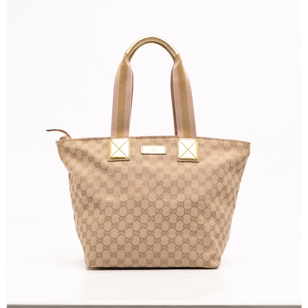 Gucci GG Canvas Web Tote
