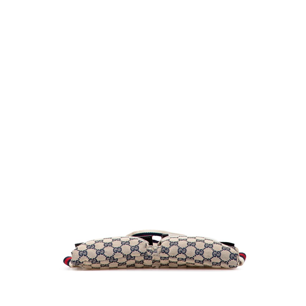 Gucci GG Canvas Web Double Pocket Belt Bag - 3