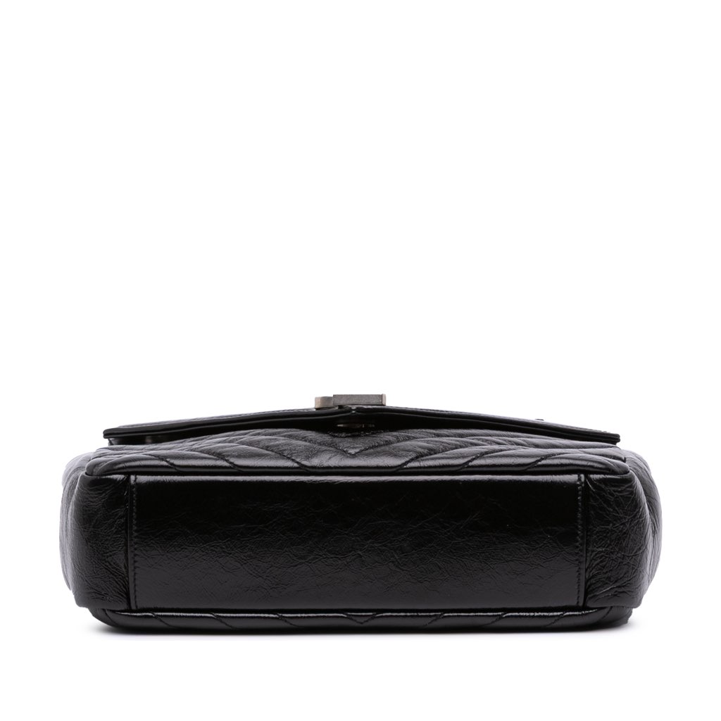 Saint Laurent Medium Crinkled Calfskin Punk Chain Bag - 3