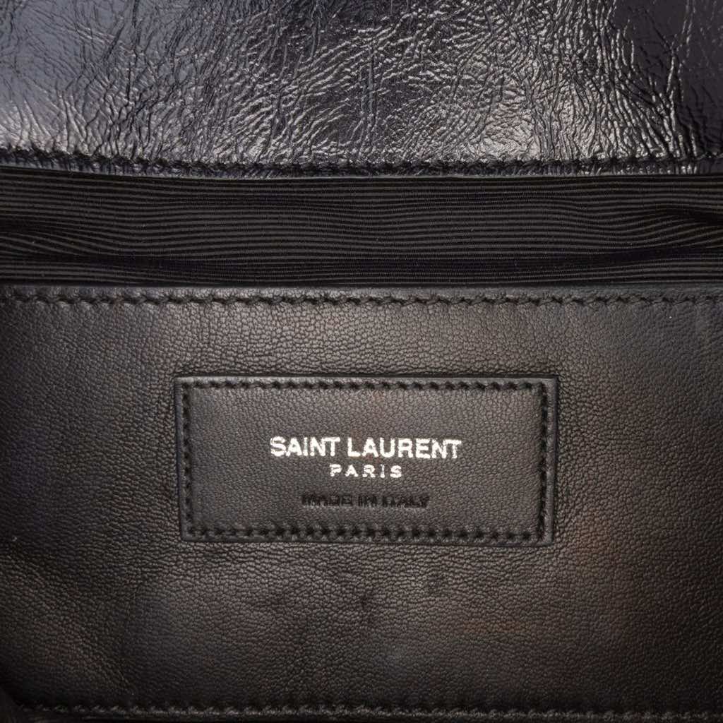 Saint Laurent Medium Crinkled Calfskin Punk Chain Bag - 5