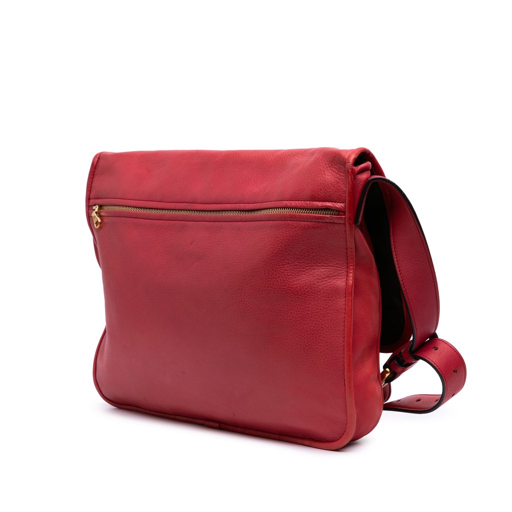 Loewe Leather Messenger Bag - 2