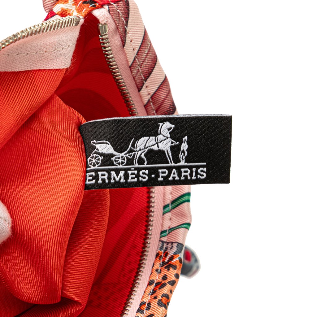 Hermès Silk La Marche Du Zambeze Silky City Pouch - Side view