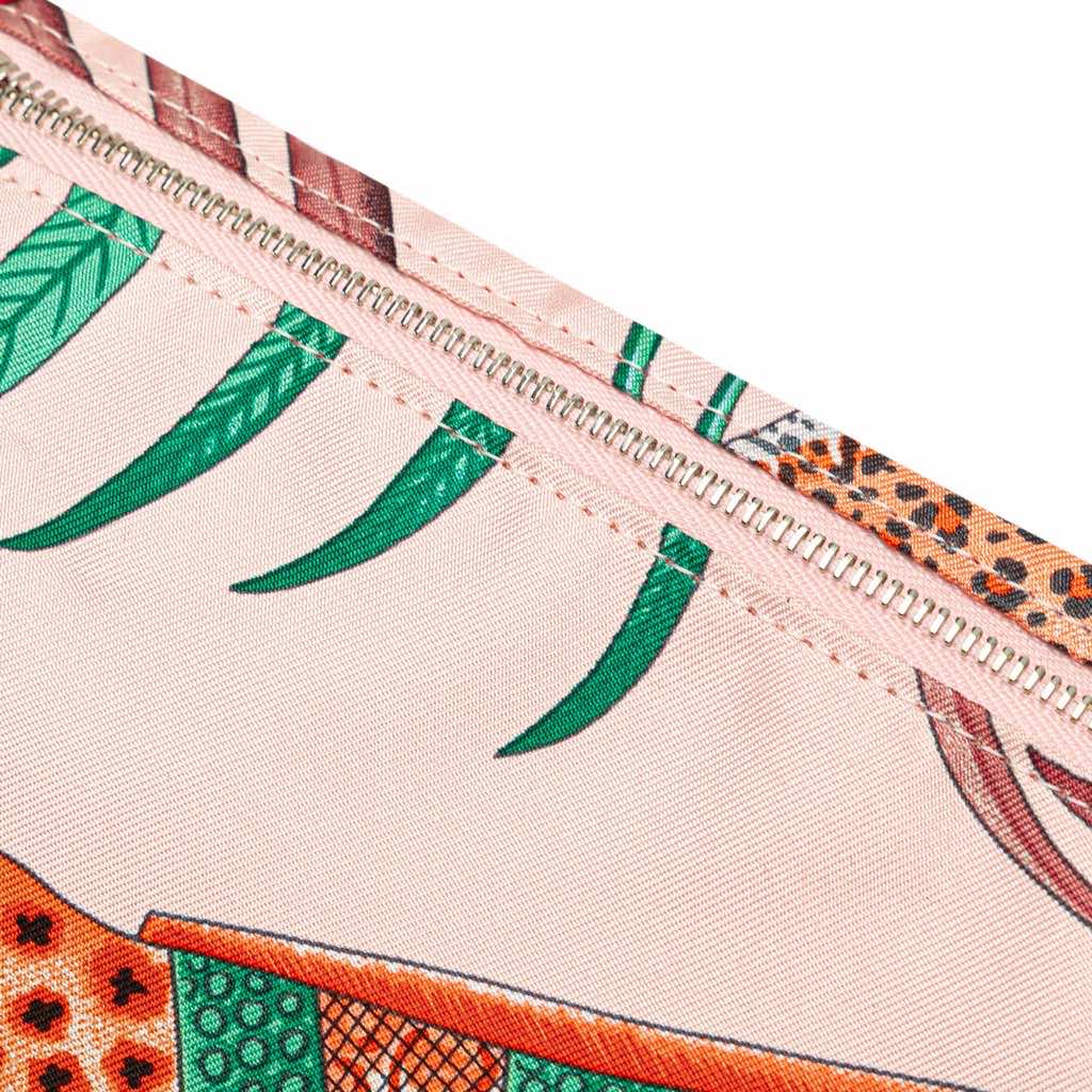 Hermès Silk La Marche Du Zambeze Silky City Pouch - Image 10