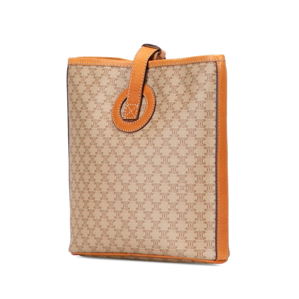 Celine Macadam Coated Canvas Crossbody - Back view