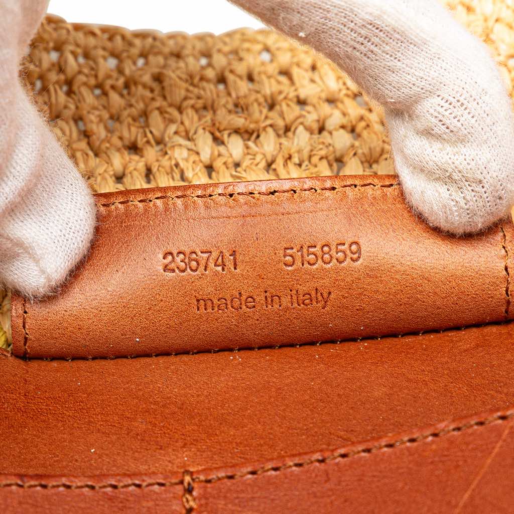 Balenciaga Raffia Motocross Classic Panier Basket Tote - Detail 1