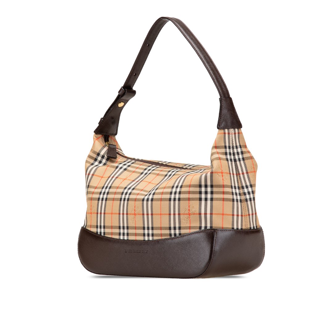 Burberry Haymarket Check Canvas Shoulder Bag - 2