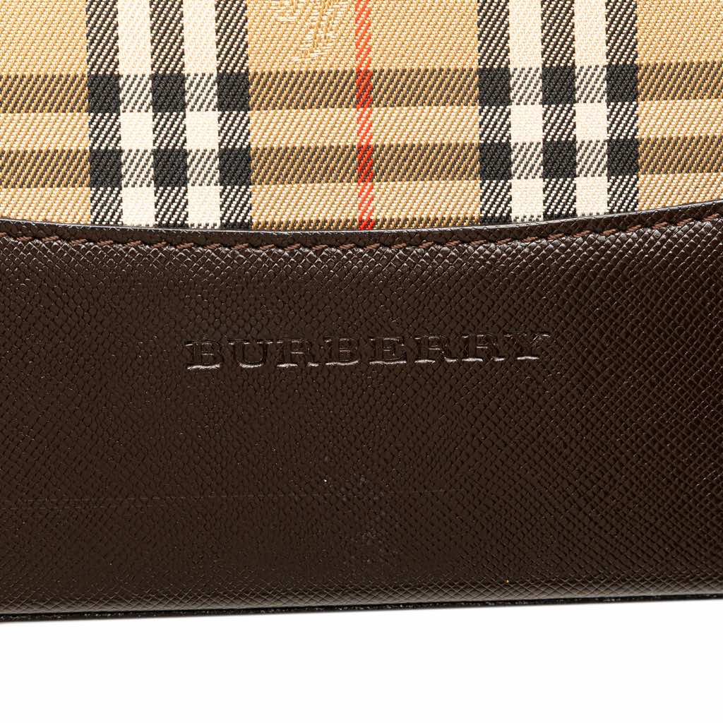 Burberry Haymarket Check Canvas Shoulder Bag - 5