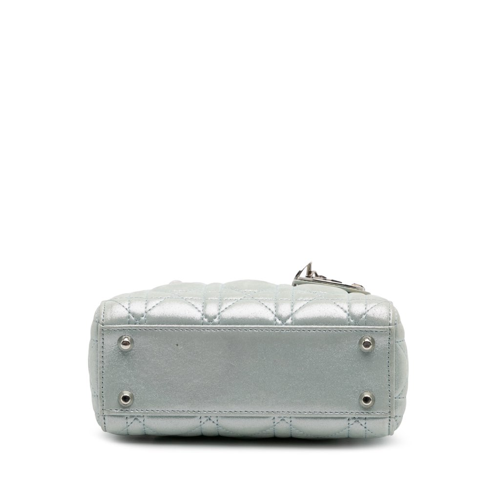 Dior Mini Iridescent Lambskin Cannage Lady Dior - 3