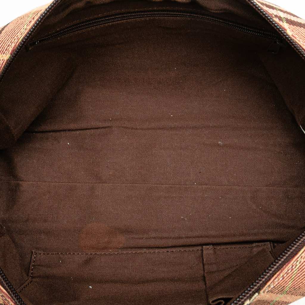 Burberry House Check Canvas Handbag - 4