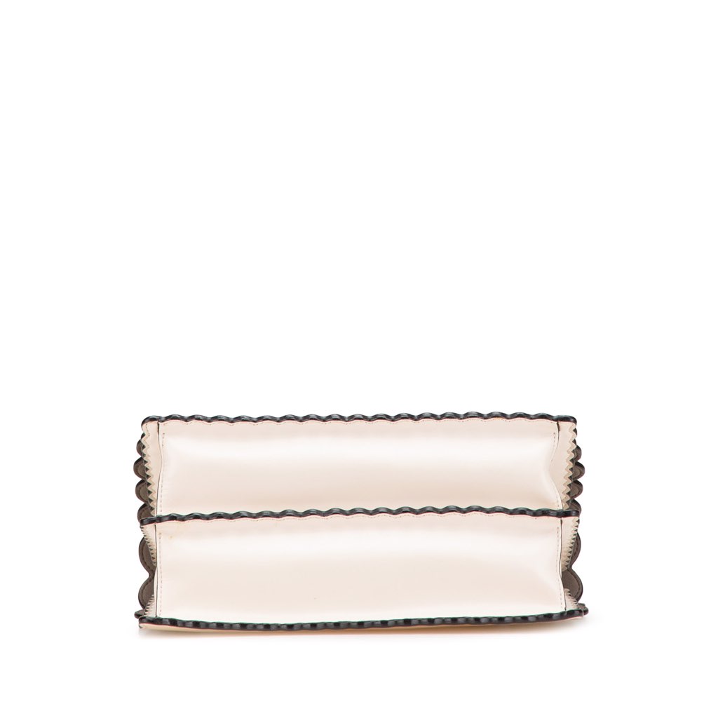 Fendi Medium Vitello Liberty Lucido Flowers and Bows Scalloped Studded Kan I Satchel - Image 6