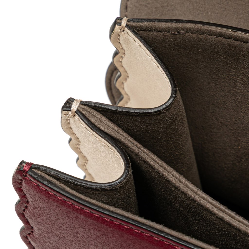 Fendi Medium Vitello Liberty Lucido Flowers and Bows Scalloped Studded Kan I Satchel - Image 11