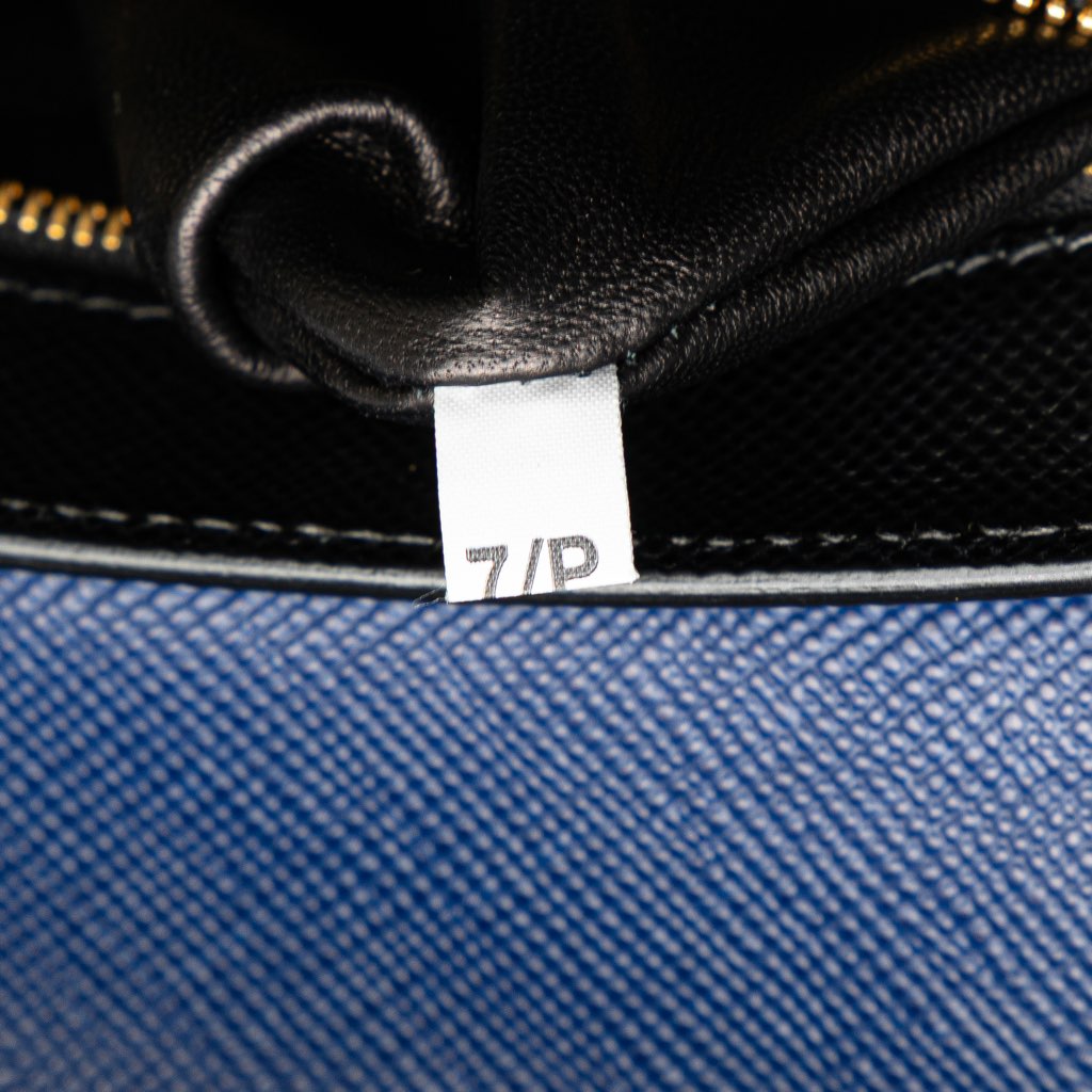 Prada Bicolor Saffiano Cuir Flap Crossbody - Detail 1