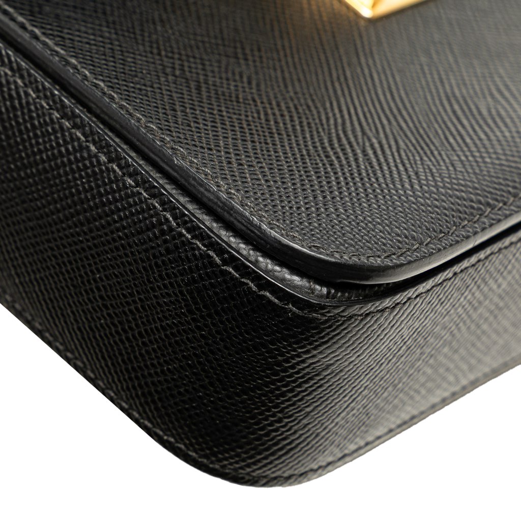 Prada Bicolor Saffiano Cuir Flap Crossbody - Image 11