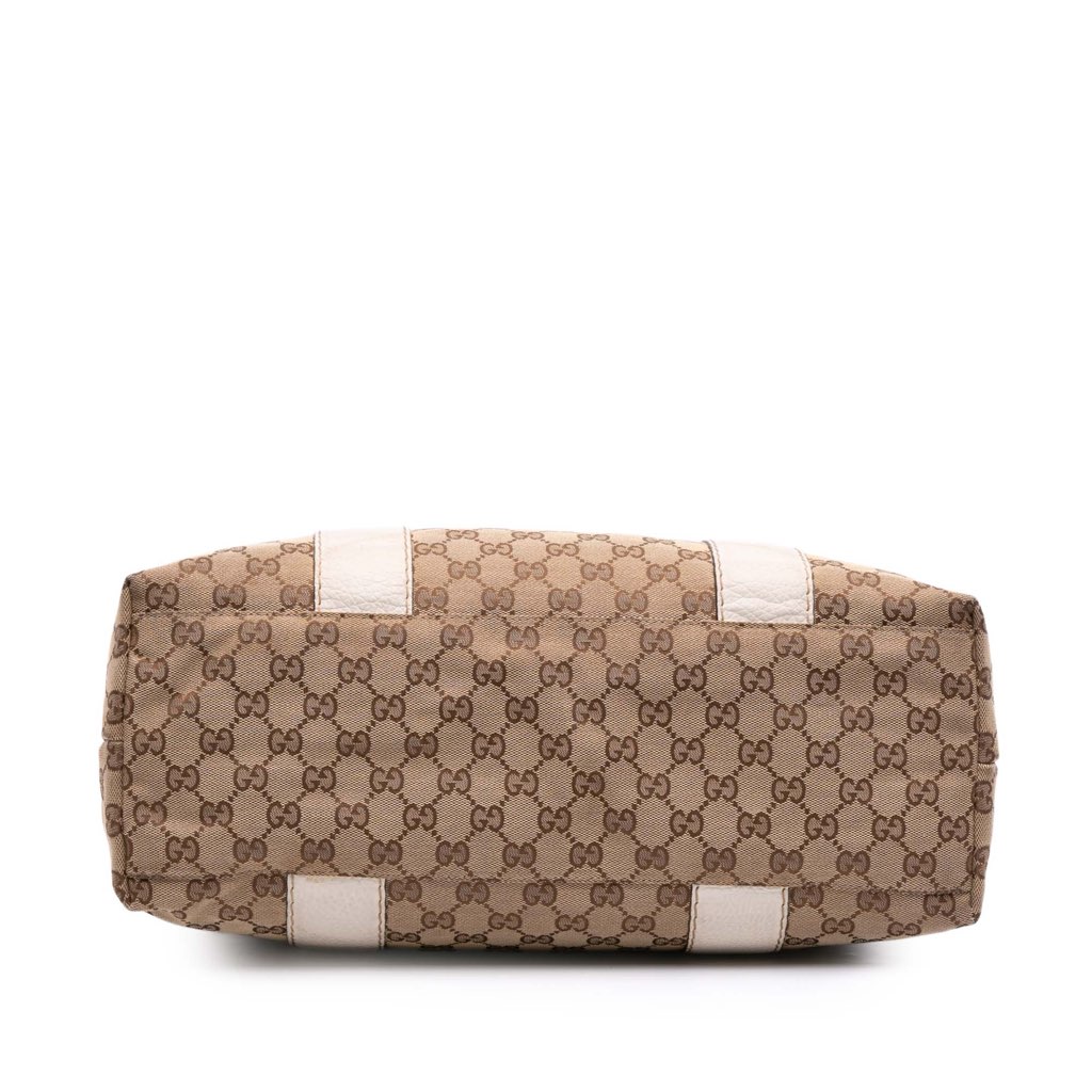 Gucci Medium GG Canvas Bamboo Libeccio Tote - Image 6