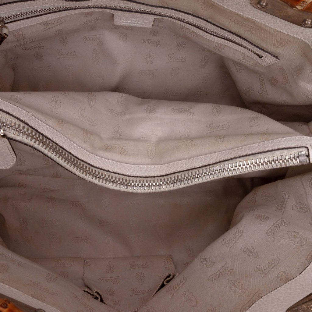 Gucci Medium GG Canvas Bamboo Libeccio Tote - 4