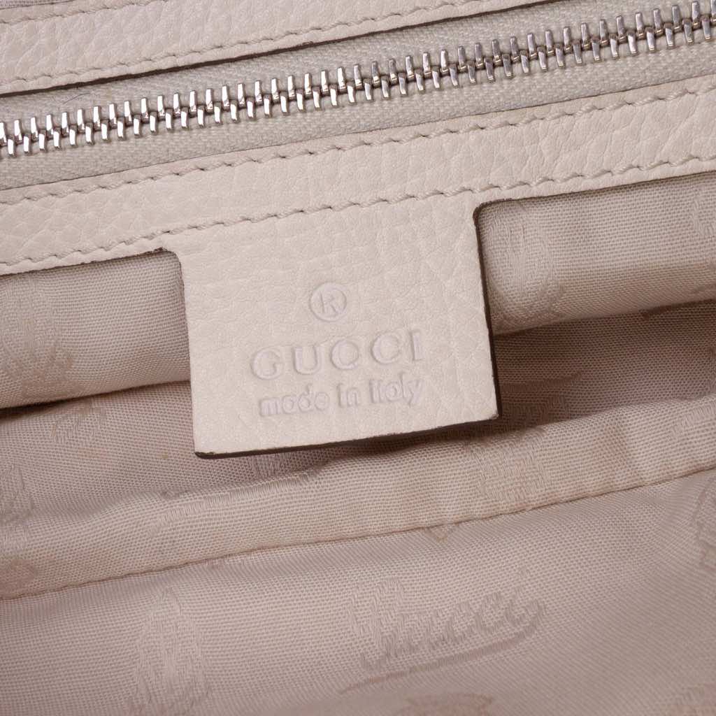 Gucci Medium GG Canvas Bamboo Libeccio Tote - Side view