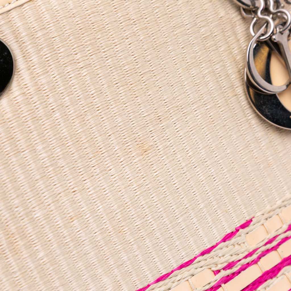 Dior Medium Raffia Lady Dior - Image 12