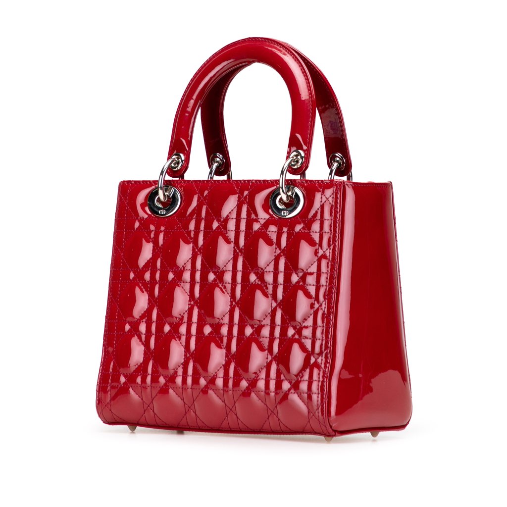 Dior Medium Patent Cannage Lady Dior - 2