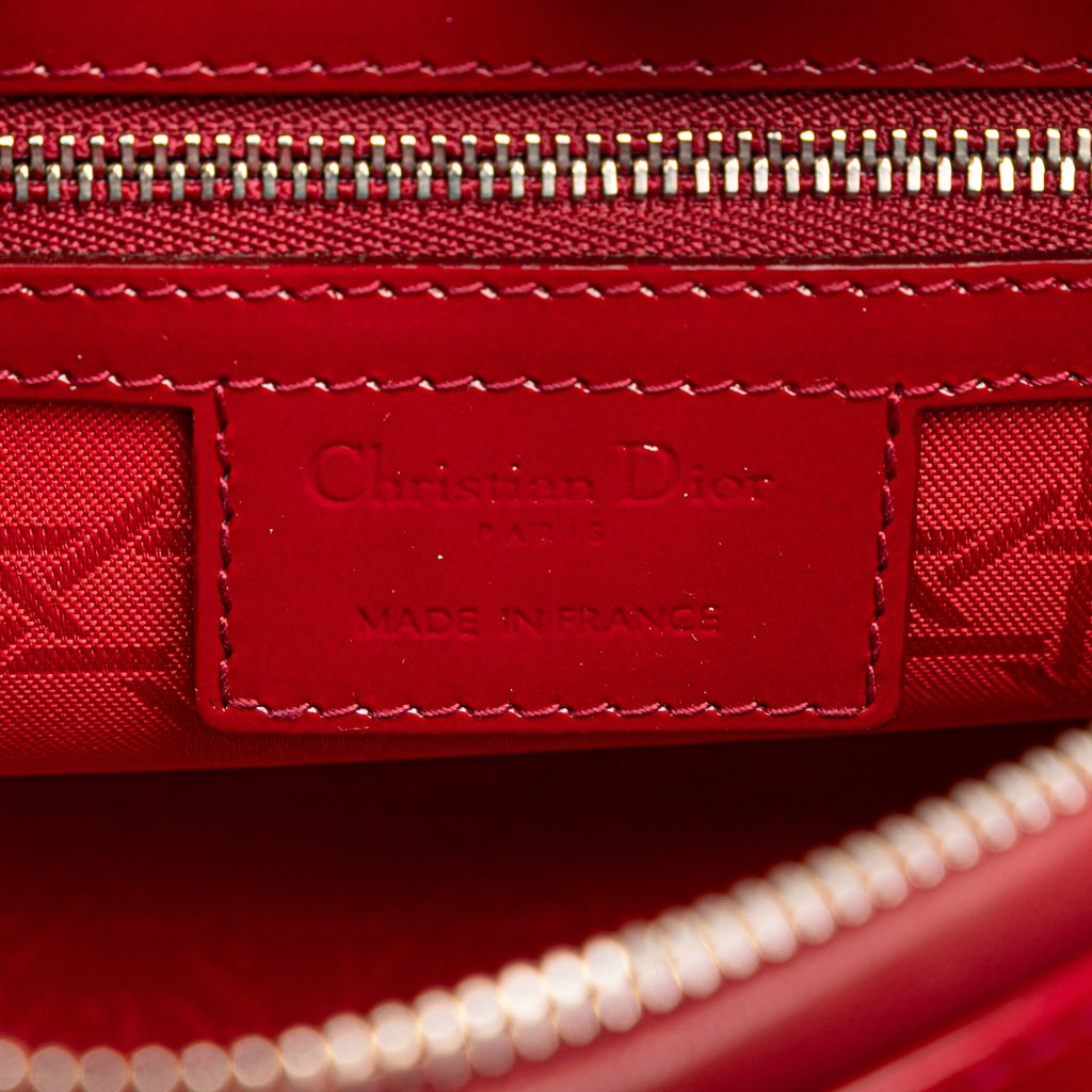 Dior Medium Patent Cannage Lady Dior - 5