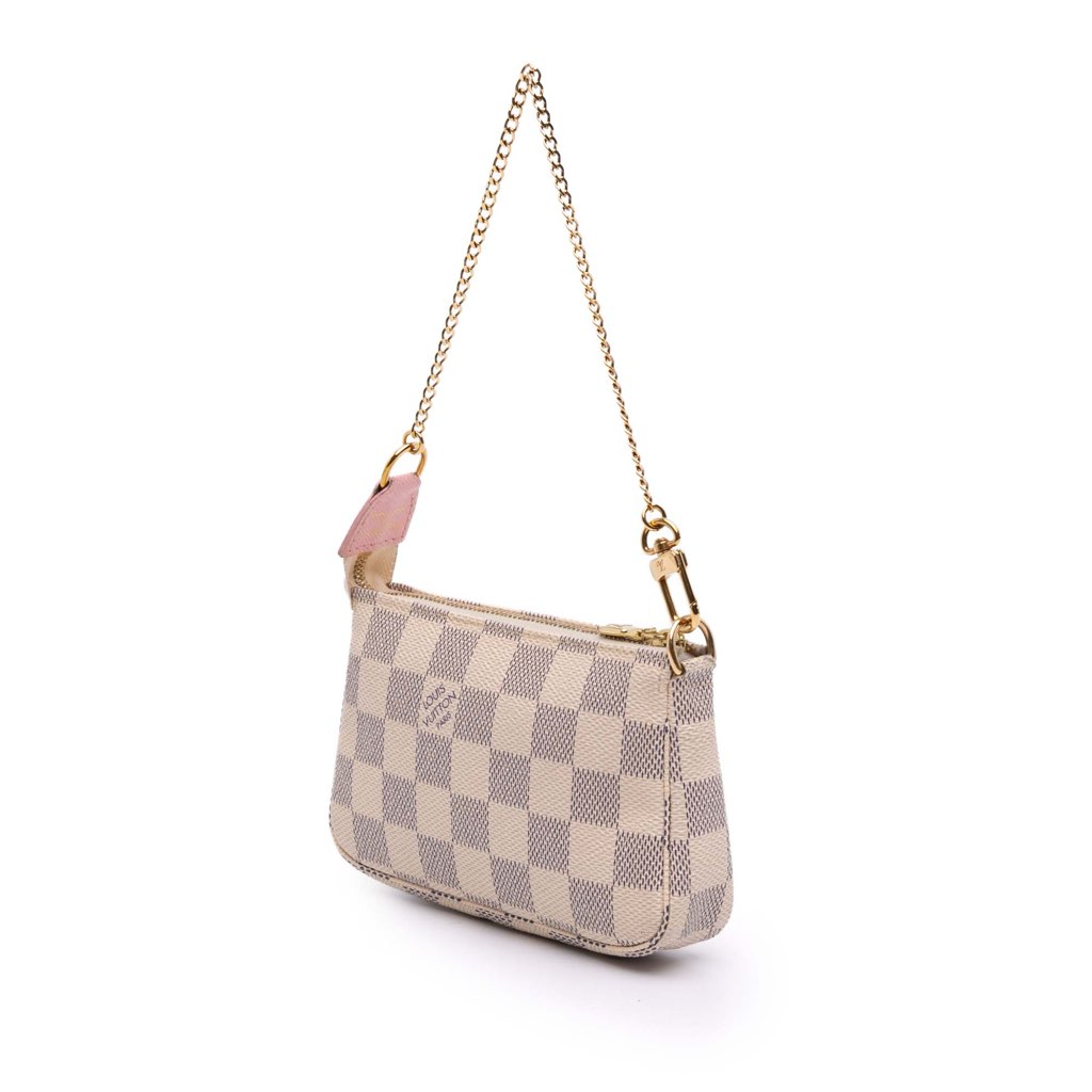 Louis Vuitton Damier Azur Christmas Birds Mini Pochette Accessoires - Back view
