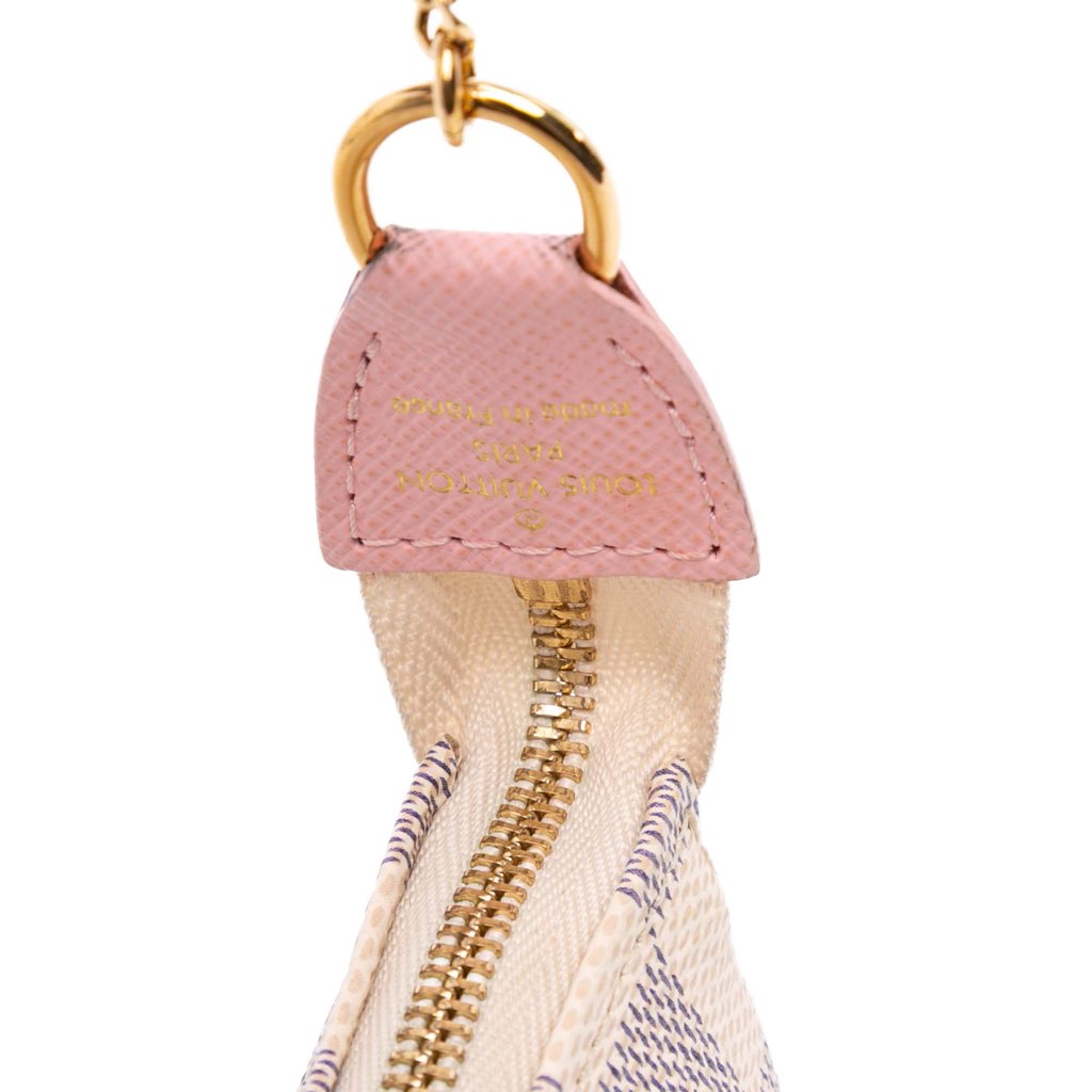 Louis Vuitton Damier Azur Christmas Birds Mini Pochette Accessoires - Side view