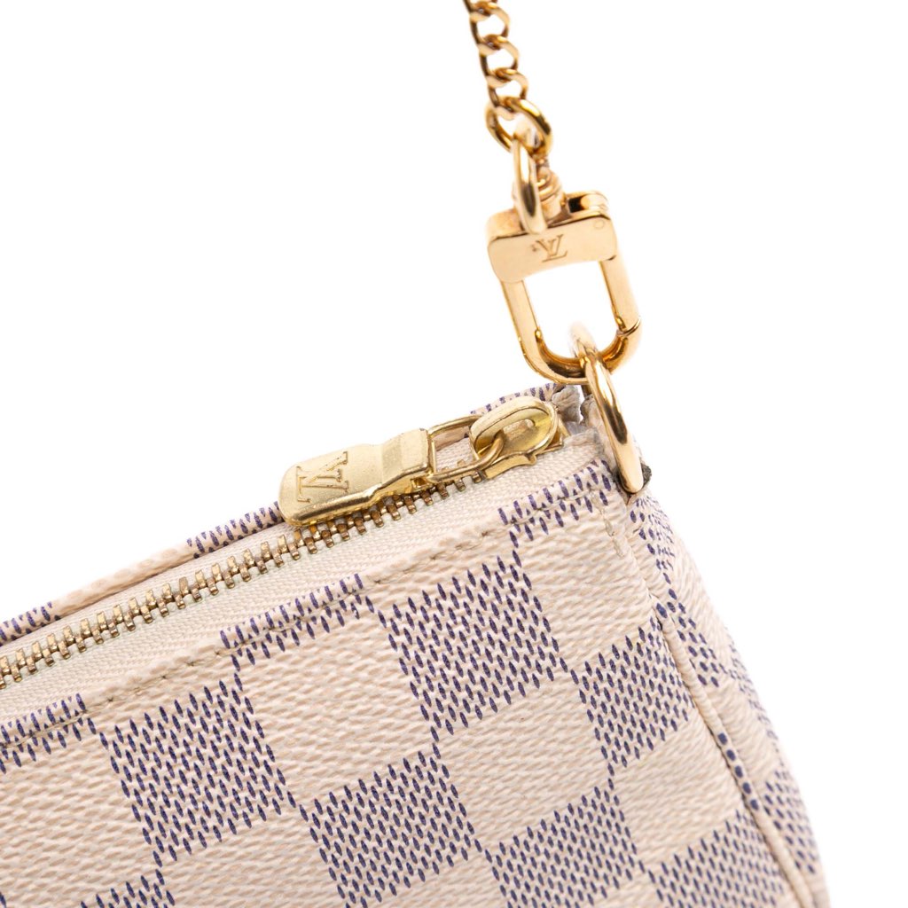 Louis Vuitton Damier Azur Christmas Birds Mini Pochette Accessoires - Image 10