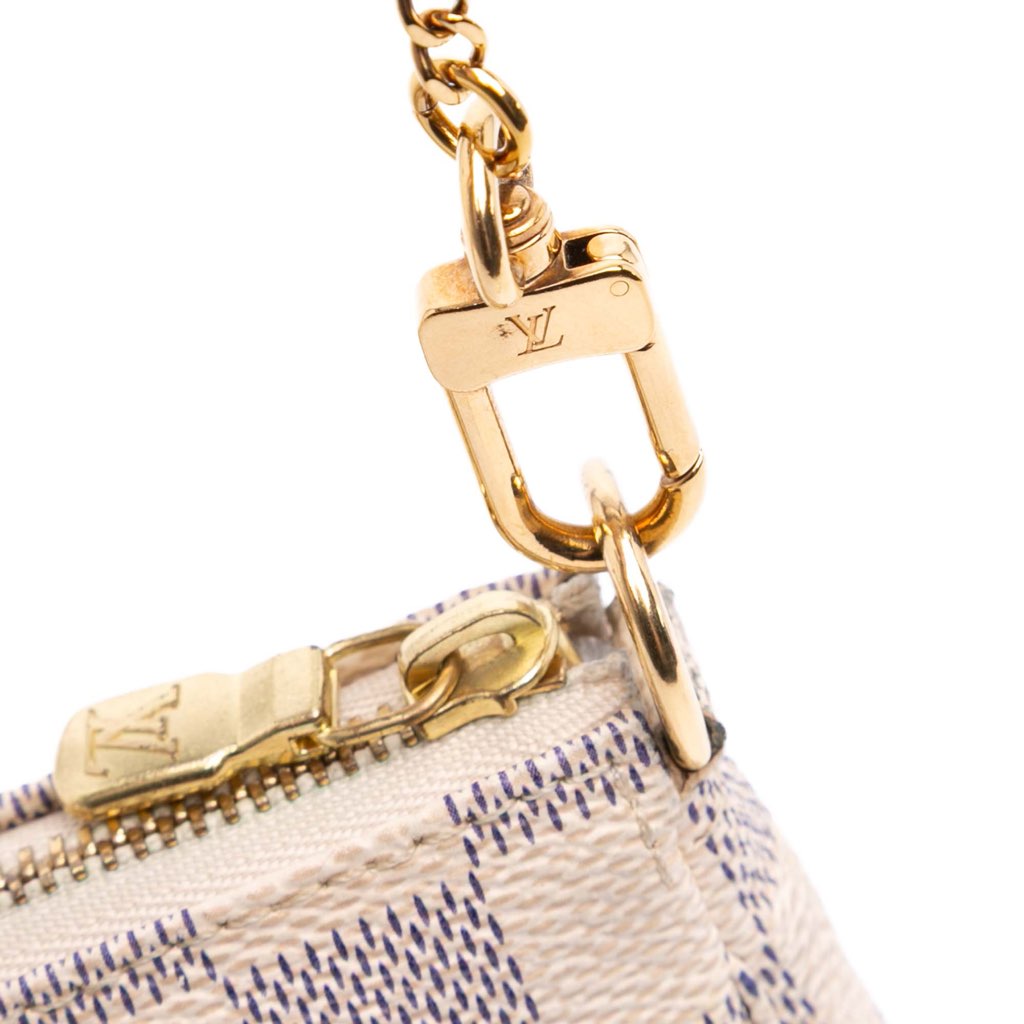 Louis Vuitton Damier Azur Christmas Birds Mini Pochette Accessoires - Image 11