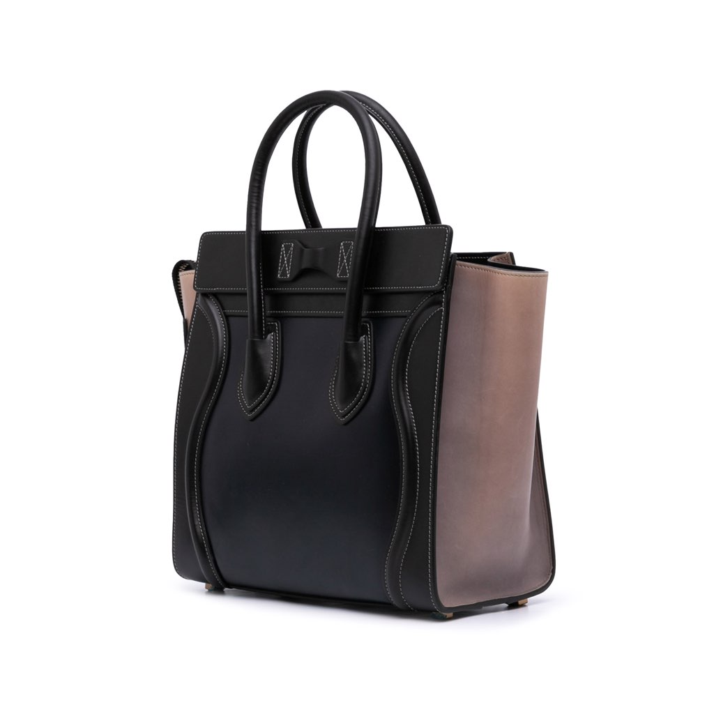 Celine Micro Tricolor Leather Luggage Tote - 2