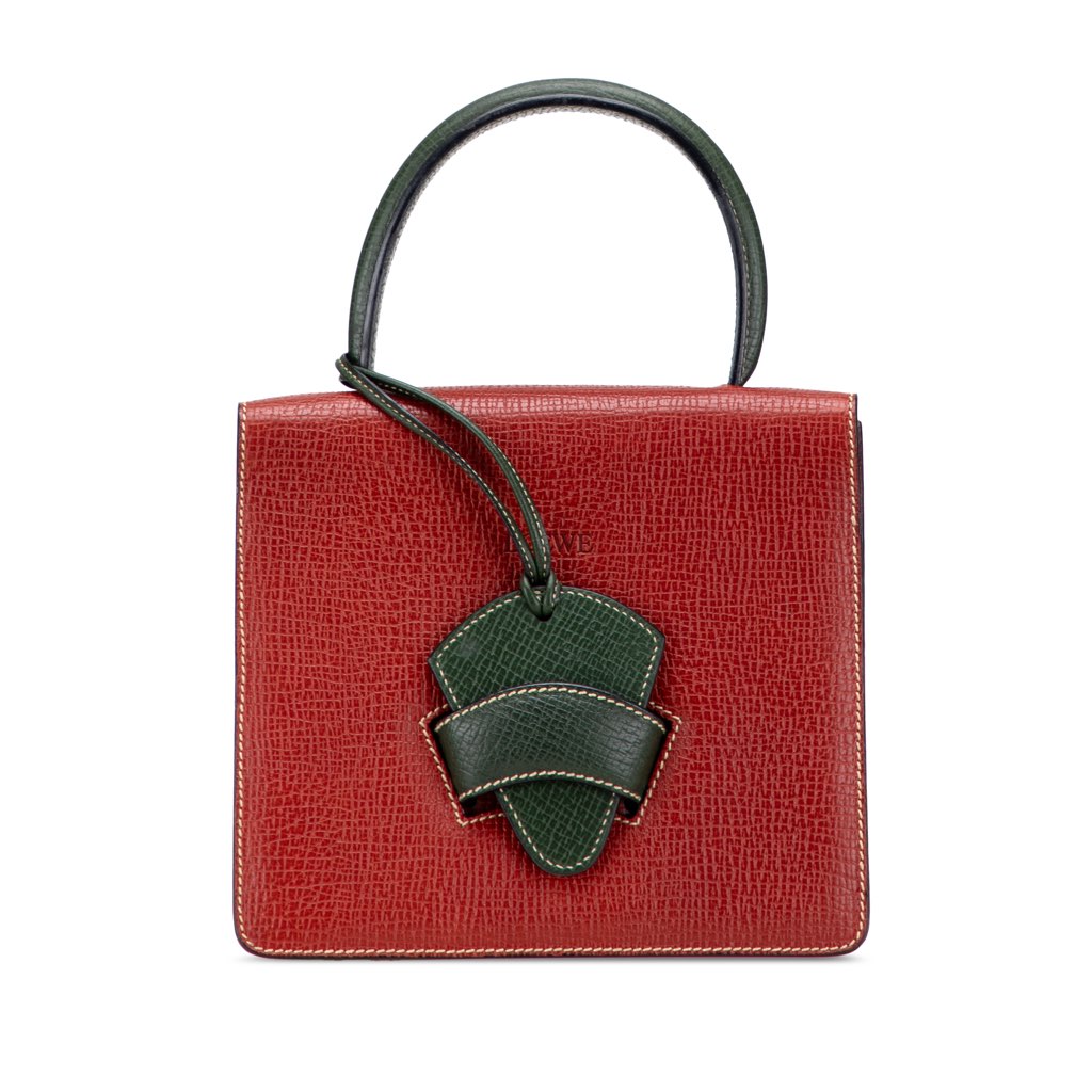Loewe Textured Leather Barcelona Handbag