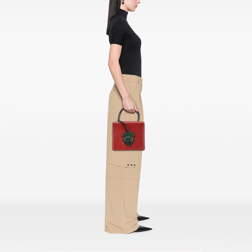 Loewe Textured Leather Barcelona Handbag - Image 12