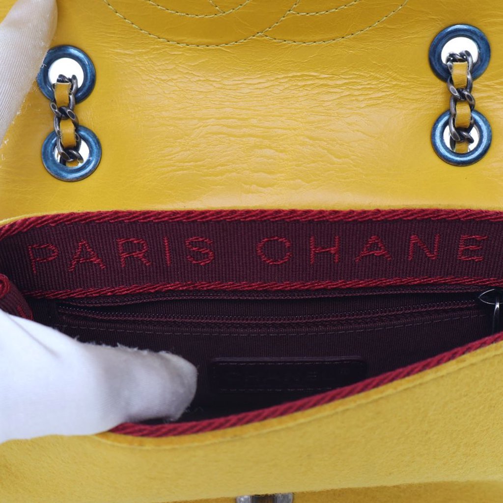 Chanel Mini Square CC Quilted Lambskin and Suede Single Flap - 4