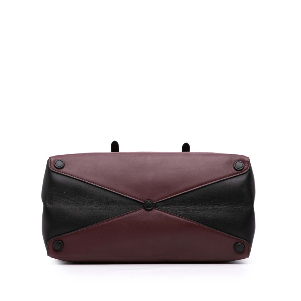 Prada Medium Bicolor City Calf Double Satchel - 3