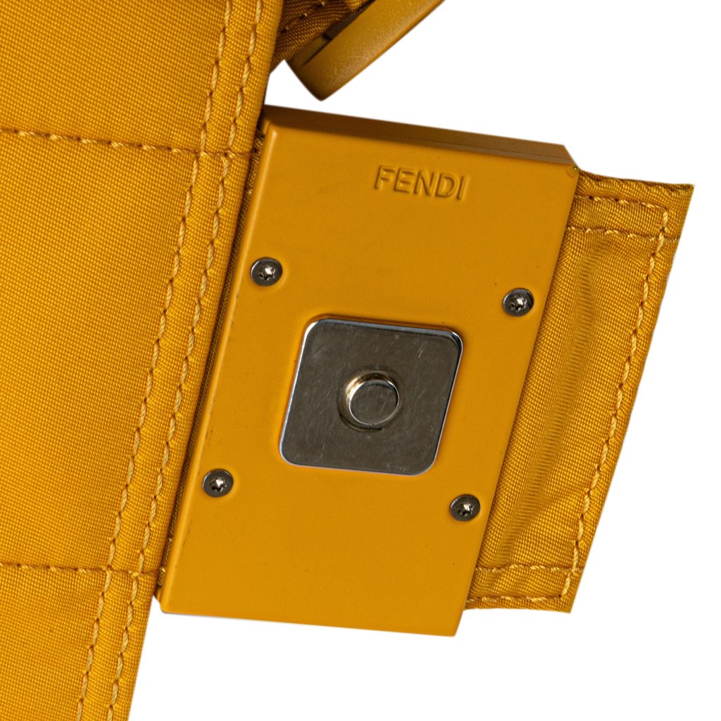 Fendi Medium Econyl Nylon Baguette Crossbody - Image 11