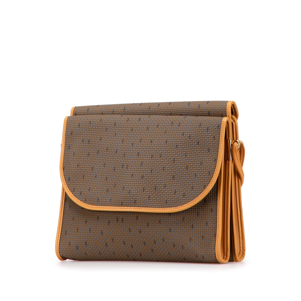 Yves Saint Laurent PVC Flap Crossbody - Back view