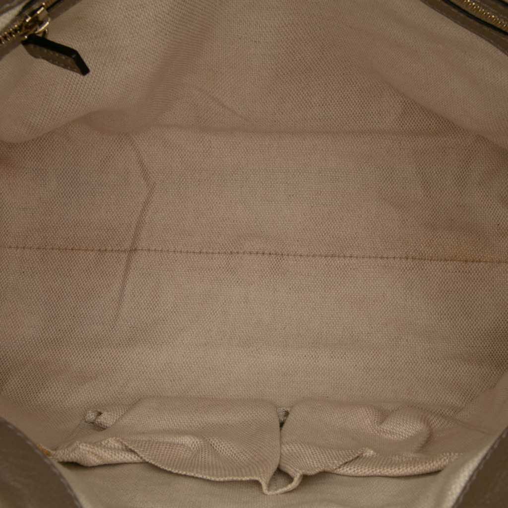 Gucci Small Metallic Leather Soho Working Satchel - 4